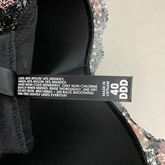 Torrid NWT Lightly Lined Everyday Wire-Free Bra Floral 360° Back Smoothing 40DDD - Picture 11 of 11